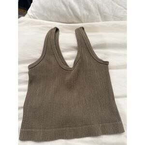 Urban outfitters out from under ribbed olive green tank